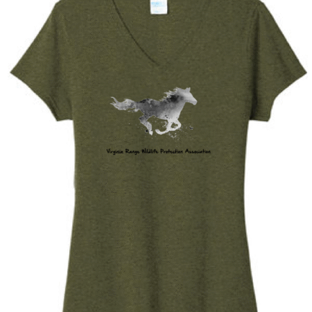 2022-2023 Women's V-Neck T-Shirt - Olive Green